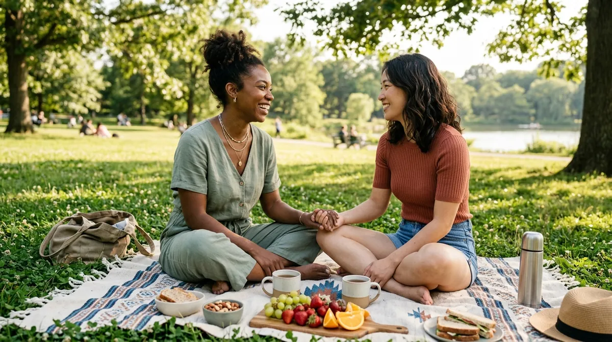 Lesbian HSV Dating couple in Australia