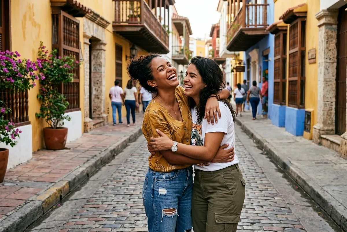 Lesbian HSV Dating couple in Peru